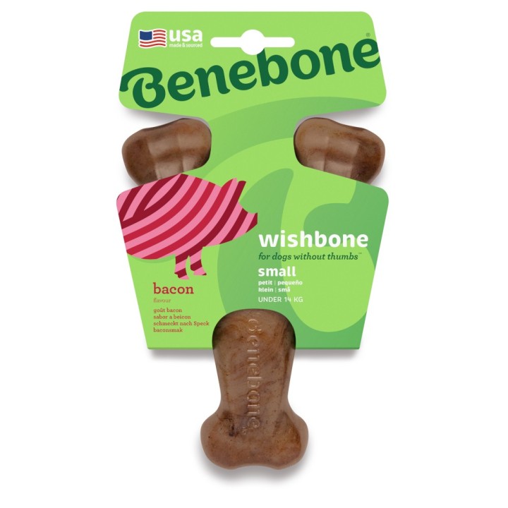 Benebone Wishbone Bacon - Small: ca. L 17,5 x B 10 x H 4 cm