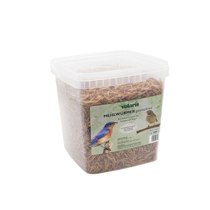 Eggersmann volaris - MEHLWÜRMER getrocknet 900 g Wildvogelfutter