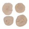 TIAKI Kaffeeholz-Knabberscheiben - 4er Set Ø 6-10 cm