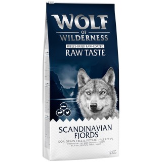 Wolf of Wilderness "Scandinavian Fjords" Rentier, Huhn & Lachs - getreidefrei - 12 kg