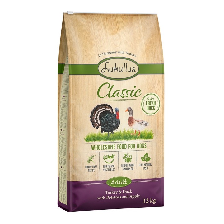 Lukullus Classic Truthahn & Ente (getreidefrei) - 12 kg