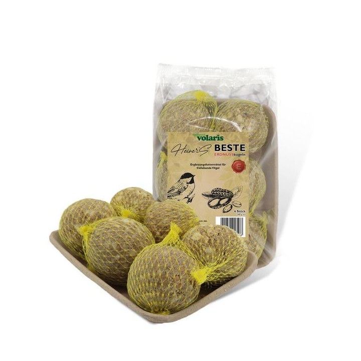 Eggersmann volaris - Heiners BESTE ERDNUSSkugeln - Meisenknödel im Netz 6 Stk