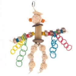 TIAKI Vogelspielzeug Robot Man - ca. L 33 x B 28 cm