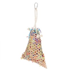 TIAKI Vogelspielzeug Schredderkorb - ca. L 38 x B 18 x H 6,5 cm