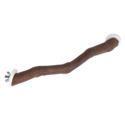 TIAKI Eck-Vogelsitzstange aus Naturholz - Größe S: L 30 x B 2 cm