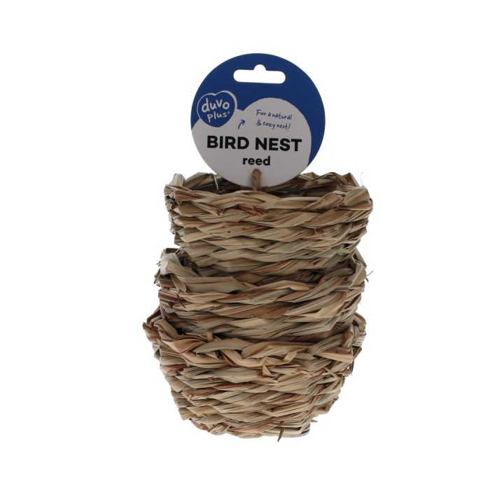 Vogelnest aus Schilfrohr mit Haken Duvoplus (x3)