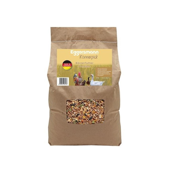 Eggersmann Körnerpick - Körnerfutter Premium 5 kg Ergänzungsfuttermittel für Geflügel