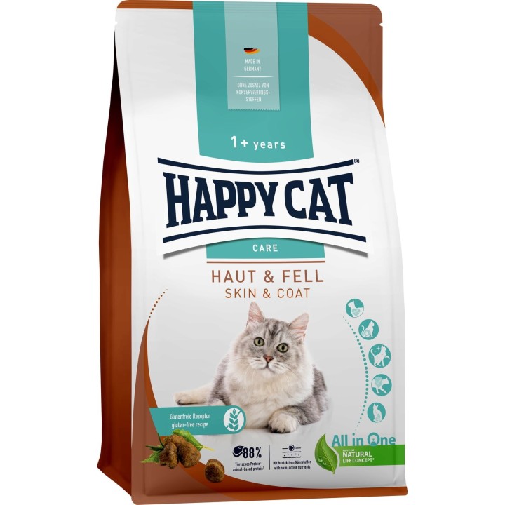Happy Cat Trockenfutter Care Haut & Fell - 300 g