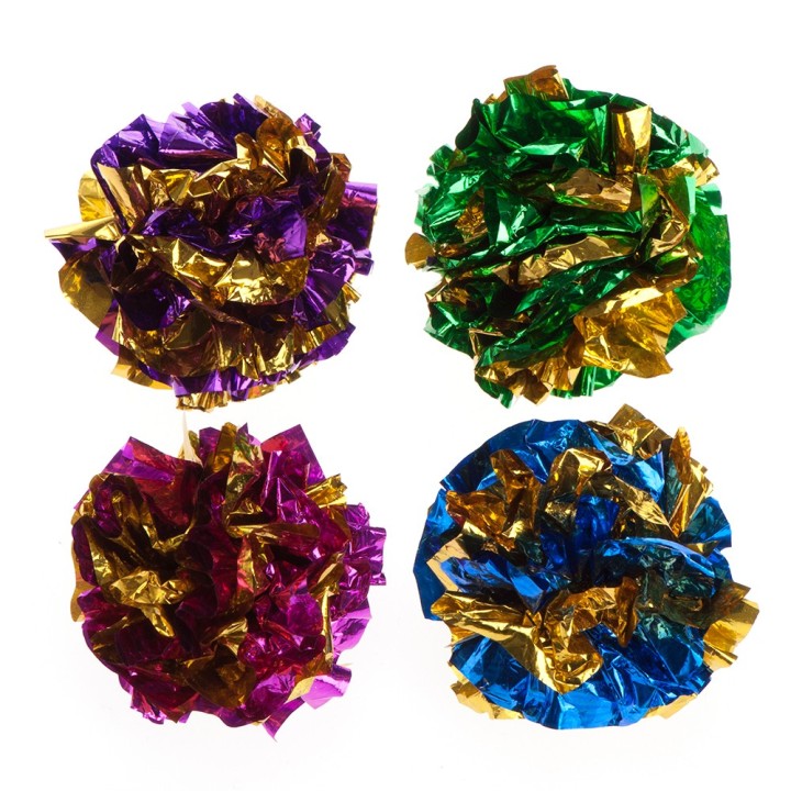 Knisterbälle - 4 Stück