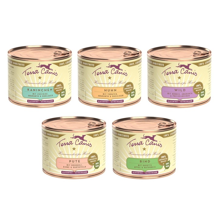 Sparpaket Terra Canis Classic 24 x 200 g - Mix, 5 Sorten