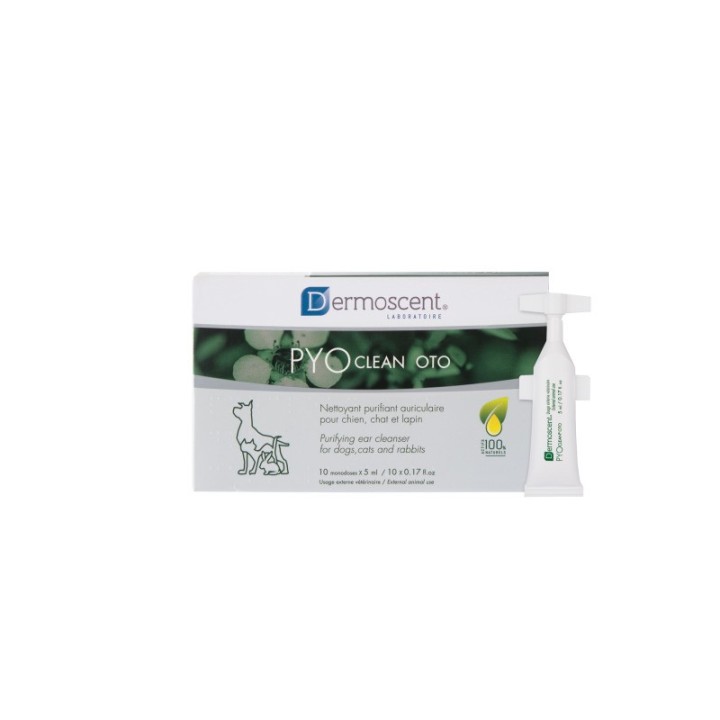 Reiniger für Hund, Katze und Kaninchen LDCA Dermoscent Pyoclean (x10)