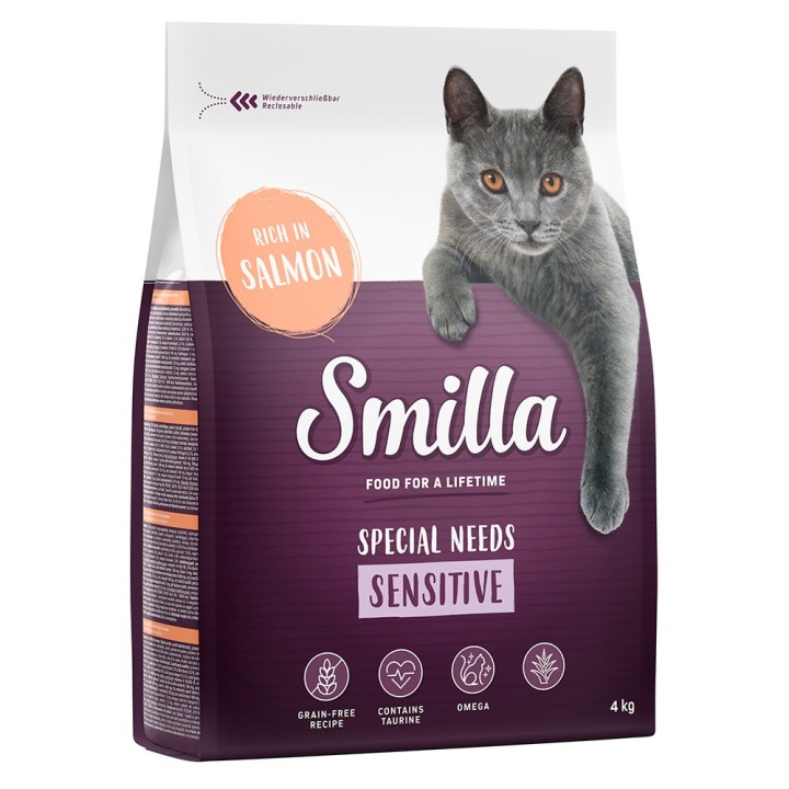 Smilla Adult getreidefreie Rezeptur Sensitive Lachs - 4 kg