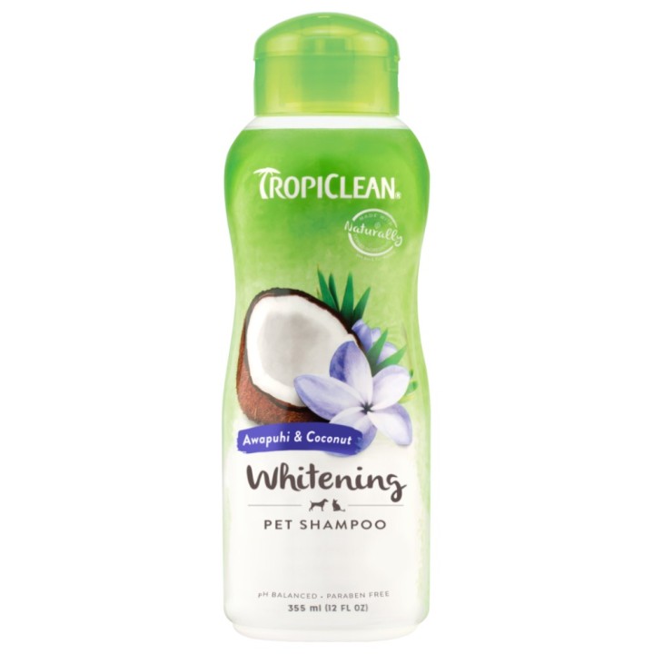 TropiClean Awapuhi & Coconut Whitening Shampoo für Haustiere - 355 ml