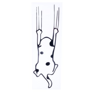 TIAKI Stoßstangen-Aufkleber „Kratzende Katze“ - B 16 x H 5 cm