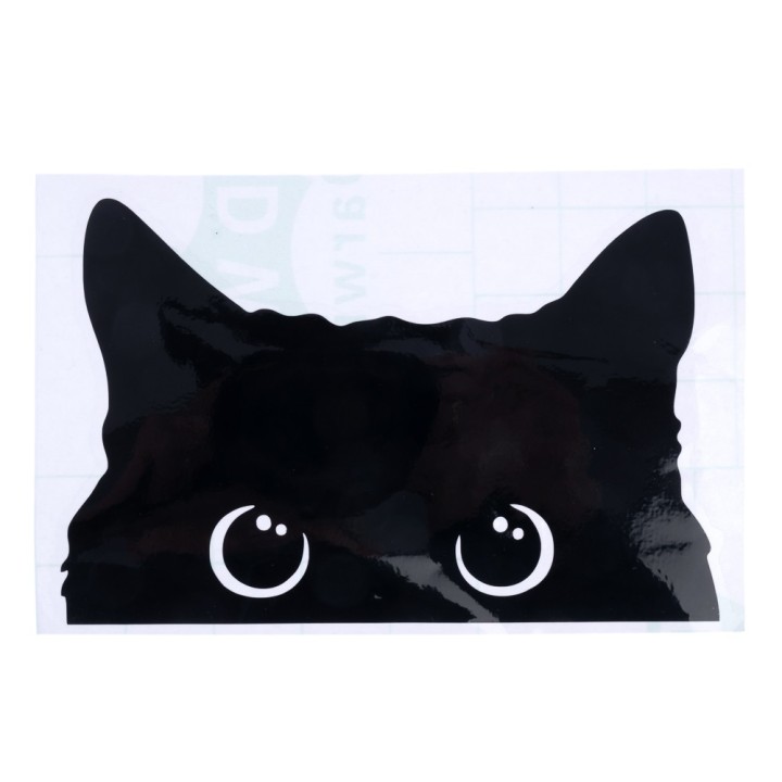 TIAKI Stoßstangen-Aufkleber "Katze" - B 15 x H 10 cm