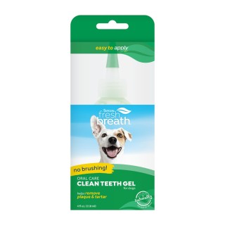 TropiClean Fresh Breath Clean Teeth Zahnpflege-Gel für Hunde - 118 ml