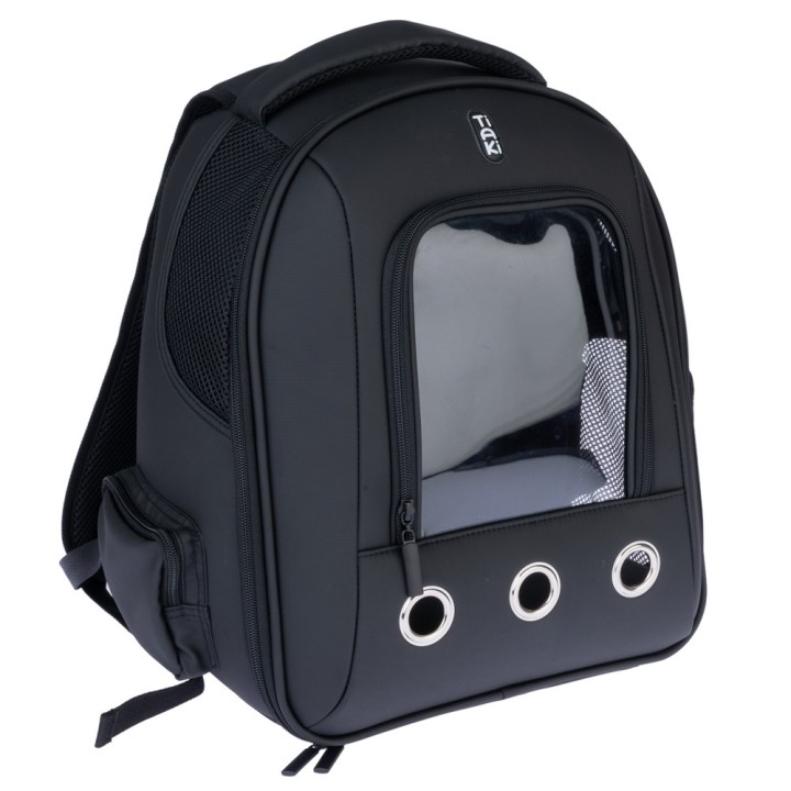 TIAKI Rucksack für Haustiere mit Fenster - L 42 x B 26 x H 35 cm