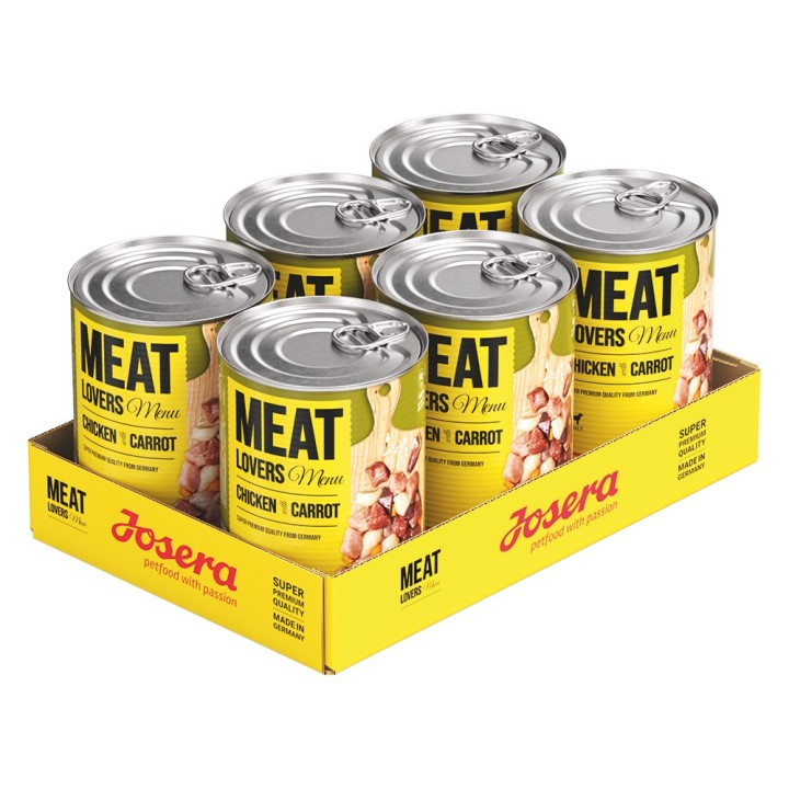 Josera Meatlovers Menü 6 x 400 g - Huhn & Karotte