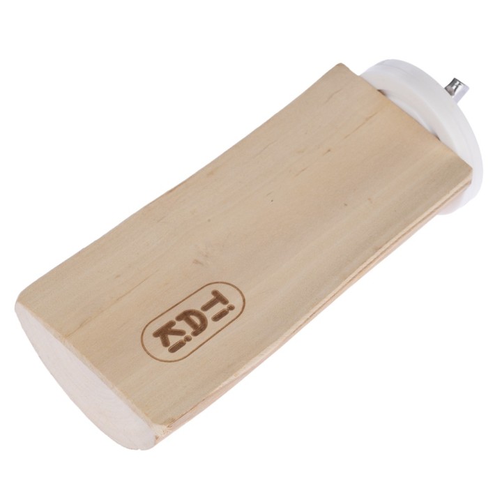 TIAKI Vogelsitzstange aus Java-Holz, flach - Größe S: Ø 4-5 x L 10 cm