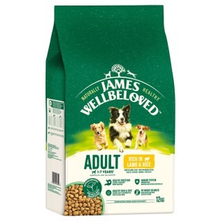 James Wellbeloved Adult Dog Hypoallergenic Lamm & Reis - 12 kg