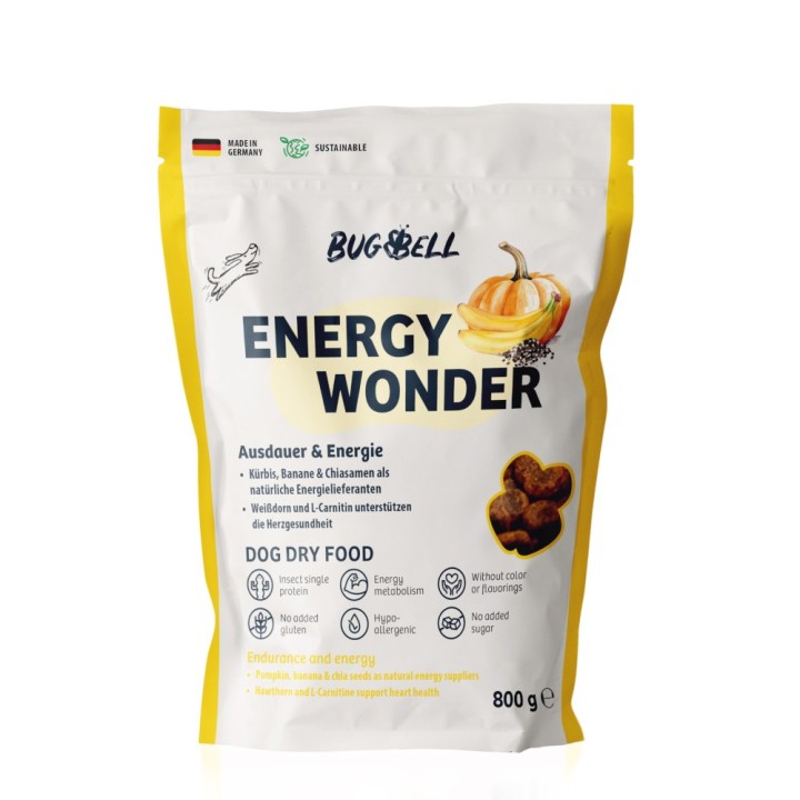 BugBell Trockenfutter Energy Wonder - 800 g