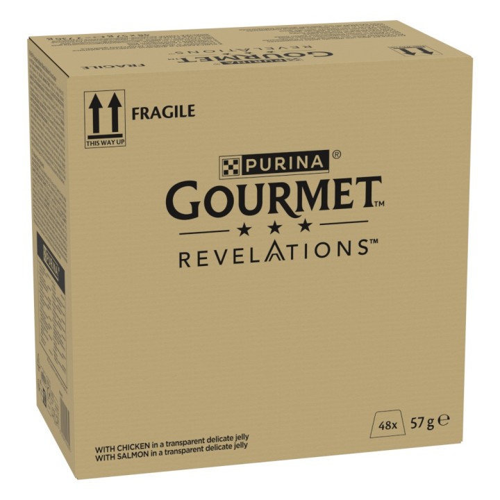 Megapack Gourmet Revelations Fine Cuts 48 x 57 g - Huhn und Lachs