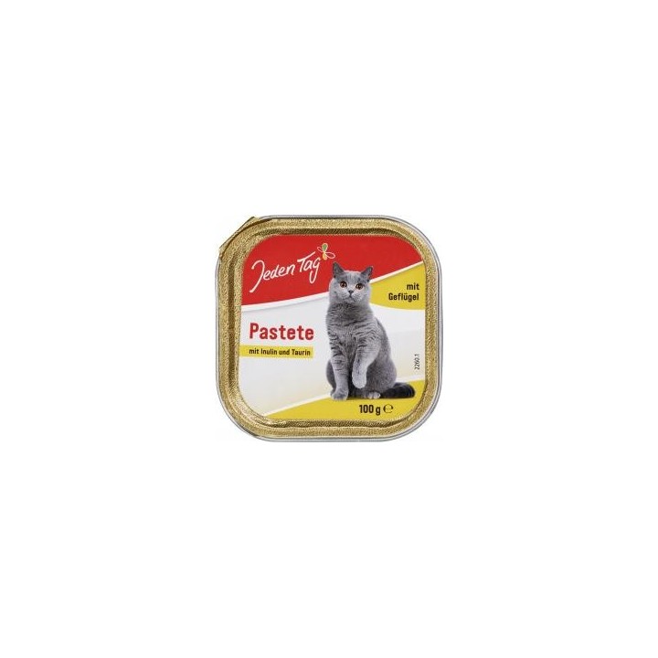 Jeden Tag Katze Pastete mit Geflügel