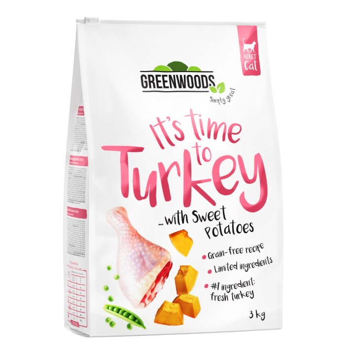 Greenwoods Pute mit Süßkartoffeln, Erbsen und Kürbis 3 kg