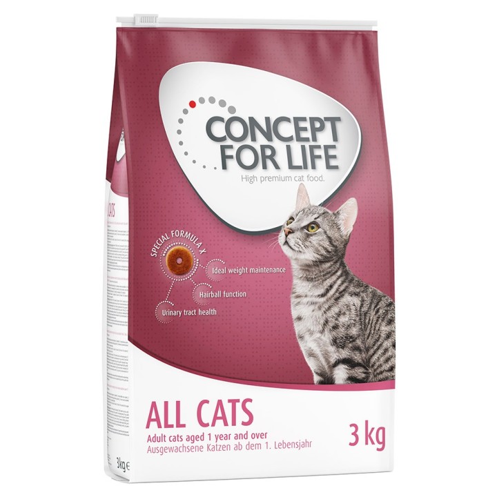 Concept for Life All Cats - Adult Katzenfutter - 3 kg