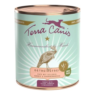 Terra Canis getreidefrei Pute mit Sellerie, Kürbis und Brunnenkresse 6x800g