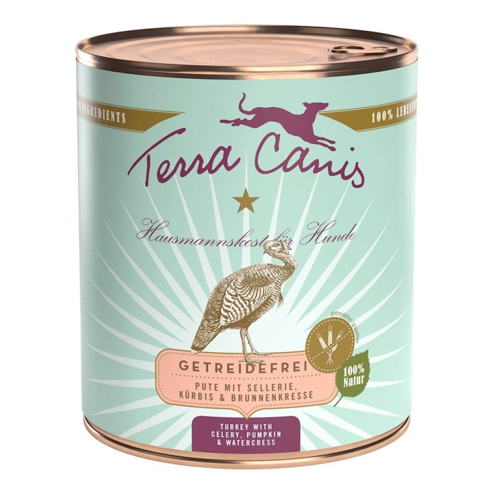 Terra Canis getreidefrei Pute mit Sellerie, Kürbis und Brunnenkresse 6x800g