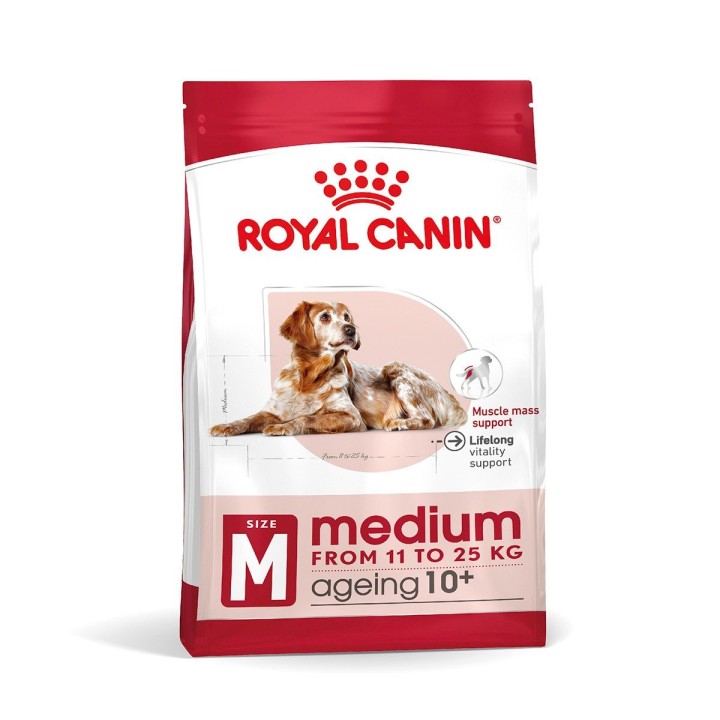 ROYAL CANIN MEDIUM Ageing 10+ Trockenfutter für ältere mittelgroße Hunde 15kg