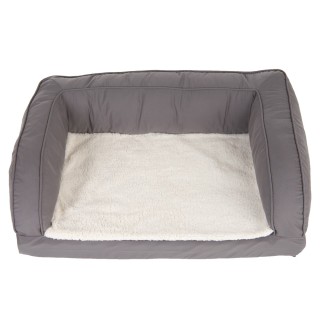 Orthopädisches Hundesofa grau - Größe XL: L 140 x B 80 x H 32 cm