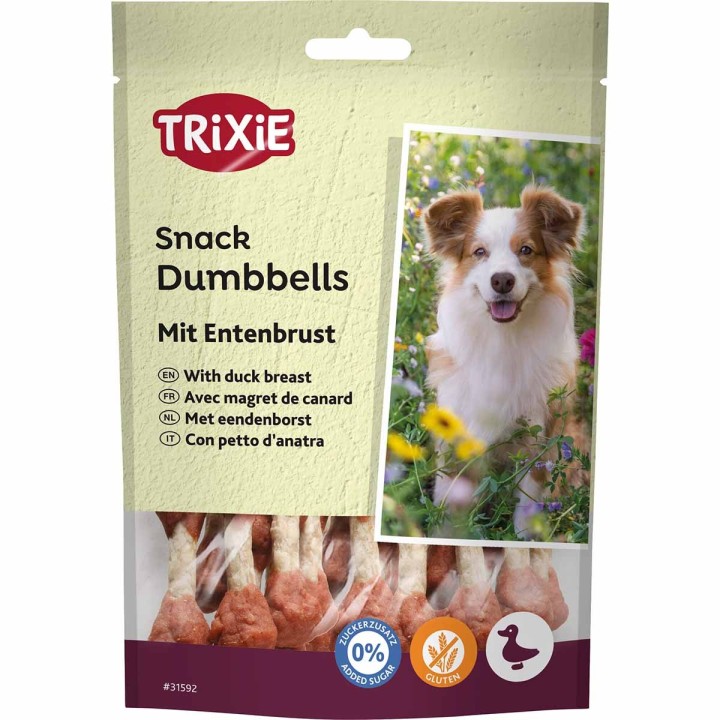 Trixie Hundesnack Dumbbells mit Entenbrust 80g