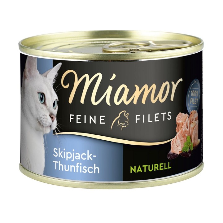 Miamor Feine Filets Naturell Skipjack-Thunfisch 12x156g