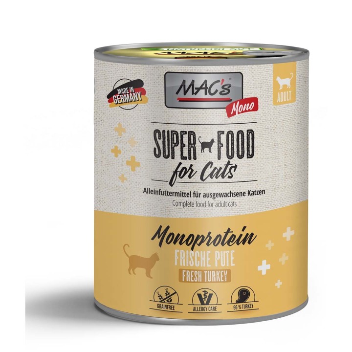 MAC's CAT Vetcare Mono Sensitive Pute 6x800g