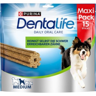 Purina DentaLife Tägliche Zahnpflege-Snacks für mittelgroße Hunde Maxipack 345g