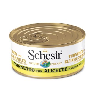 Schesir Cat Brühe Thunfisch & Sardellen 24x70g