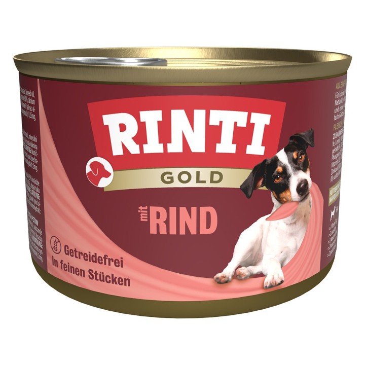 Sparpaket RINTI Gold 24 x 185 g - Rindstückchen