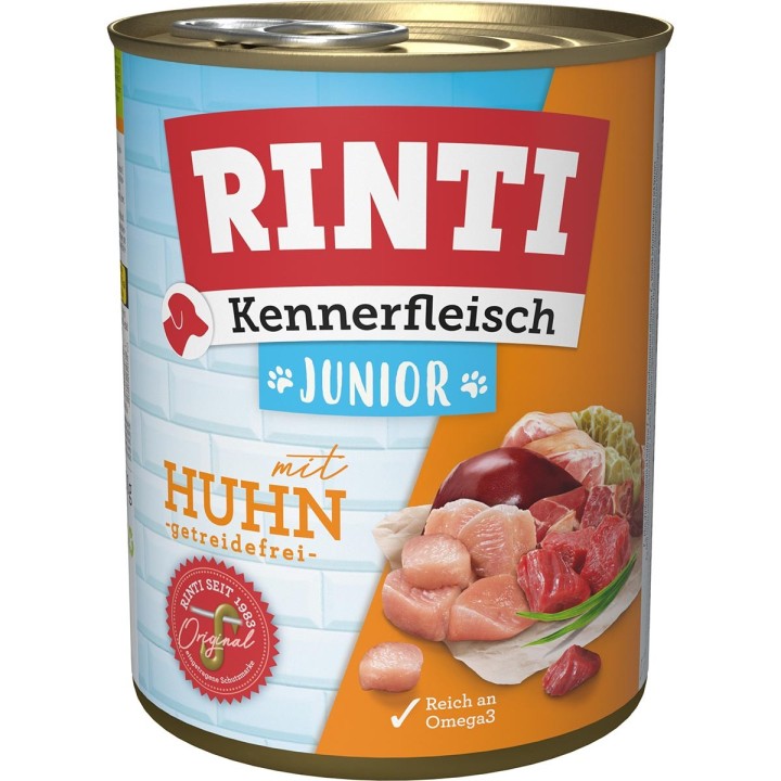 Rinti Kennerfleisch Junior mit Huhn 12x800g