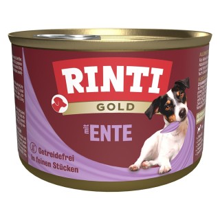 RINTI Gold 12 x 185 g - Entenstückchen