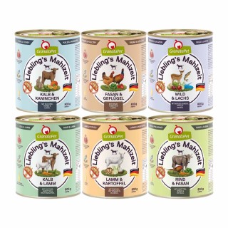 GranataPet Liebling's Mahlzeit Mixpaket 36x800g