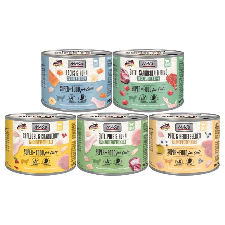 MAC's Cat Fleischmenü 60x200g Mixpaket 2