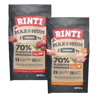 Rinti Max-i-Mum Rind und Huhn Mixpaket 2x12kg
