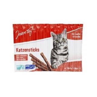 Jeden Tag Katzensticks Lachs & Forelle