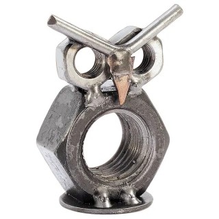 Original Hinz und Kunst Metall-Tier kleine Eule