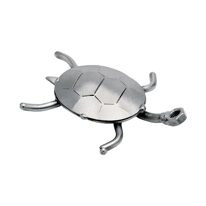 Metallfigur Schildkröte