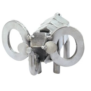 Metallfigur kleiner Elefant