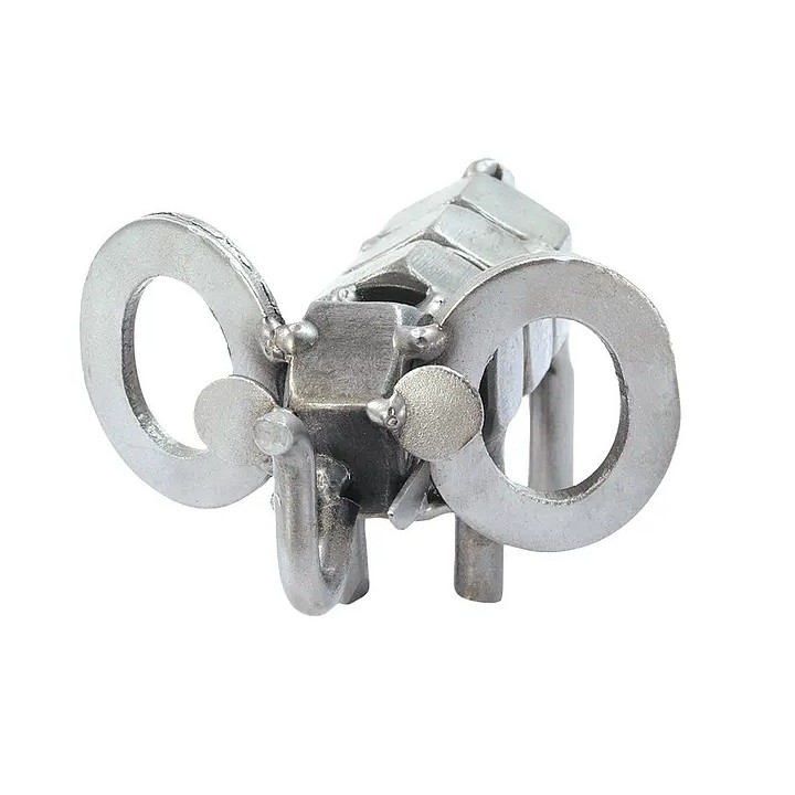 Metallfigur kleiner Elefant