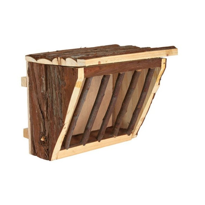 Trixie Heuraufe aus Holz zum Einhängen